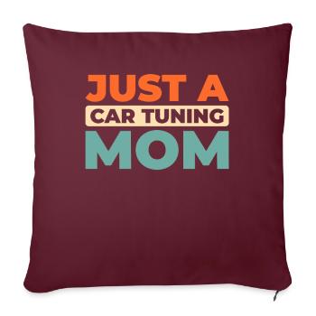 Schrauber Tuning Tuner Just A Car Tuning Mom - Housse de coussin décorative 45 x 45 cm - bordeaux - Devant