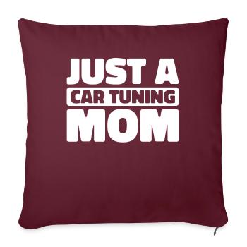 Schrauber Tuning Tuner Just A Car Tuning Mom - Housse de coussin décorative 45 x 45 cm - bordeaux - Devant