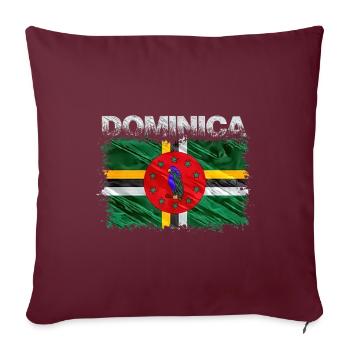 Dominique - Housse de coussin décorative 45 x 45 cm - bordeaux - Devant