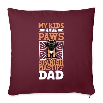 Mastín Español Papa - Sofakissenbezug 45 x 45 cm - Burgunderrot - Vorne