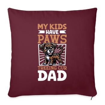 Arbre Cur Papa - Housse de coussin décorative 45 x 45 cm - bordeaux - Devant