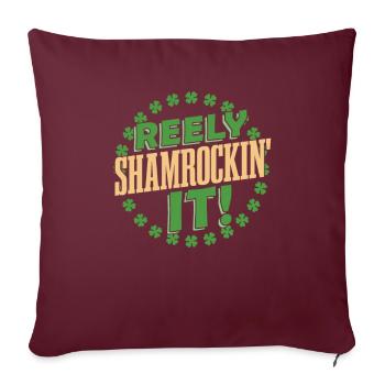 Danse Irlandaise Irischer Tanz - Housse de coussin décorative 45 x 45 cm - bordeaux - Devant