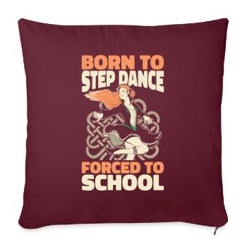 Irish Dance Irischer Tanz - Sofakissenbezug 45 x 45 cm - Burgunderrot - Vorne