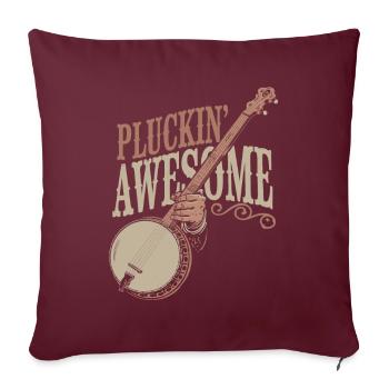 Banjo - Housse de coussin décorative 45 x 45 cm - bordeaux - Devant