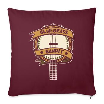 Banjo - Housse de coussin décorative 45 x 45 cm - bordeaux - Devant