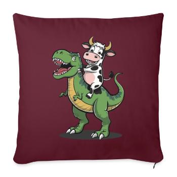 Kuh - Sofakissenbezug 45 x 45 cm - Burgunderrot - Vorne