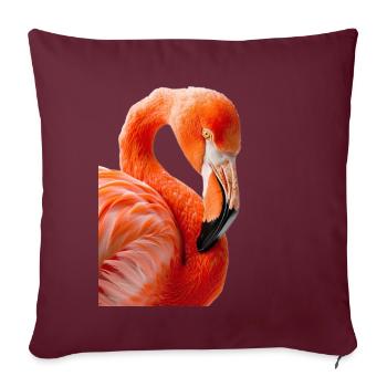 Flamingo - Sofakissenbezug 45 x 45 cm - Burgunderrot - Vorne