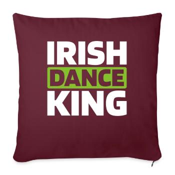 Irish Dance Irischer Tanz - Sofakissenbezug 45 x 45 cm - Burgunderrot - Vorne