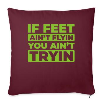 Danse Irlandaise Irischer Tanz - Housse de coussin décorative 45 x 45 cm - bordeaux - Devant