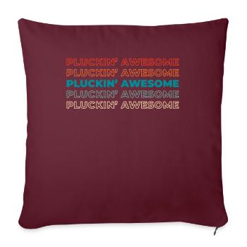 Banjo - Housse de coussin décorative 45 x 45 cm - bordeaux - Devant