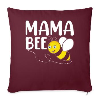 Apiculteur Apiculture Mama Mama Bee - Housse de coussin décorative 45 x 45 cm - bordeaux - Devant