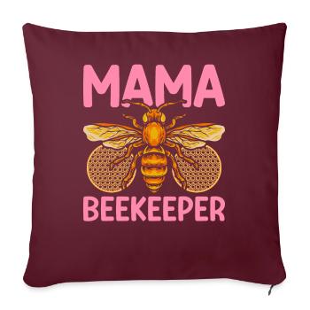 Mama Imker Imkerei Mama - Sofakissenbezug 45 x 45 cm - Burgunderrot - Vorne