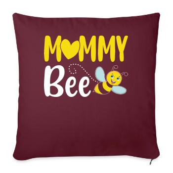 Apiculteur Apiculteur Maman Abeille Maman - Housse de coussin décorative 45 x 45 cm - bordeaux - Devant