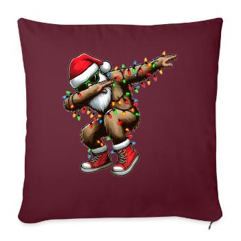 Dabbing Bigfoot Sasquatch Yeti Lunettes de soleil - Housse de coussin décorative 45 x 45 cm - bordeaux - Devant