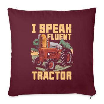 Cultivateurs - Housse de coussin décorative 45 x 45 cm - bordeaux - Devant