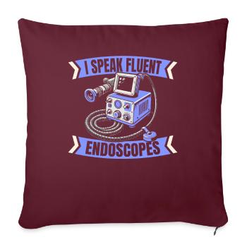 Endoskopietechniker - Sofakissenbezug 45 x 45 cm - Burgunderrot - Vorne