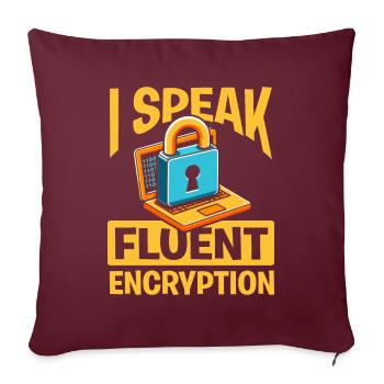 Kryptograph - Sofakissenbezug 45 x 45 cm - Burgunderrot - Vorne