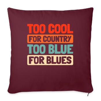Banjo - Housse de coussin décorative 45 x 45 cm - bordeaux - Devant