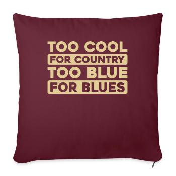 Banjo - Housse de coussin décorative 45 x 45 cm - bordeaux - Devant