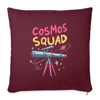 Astronom Kader - Sofakissenbezug 45 x 45 cm - Burgunderrot - Vorne