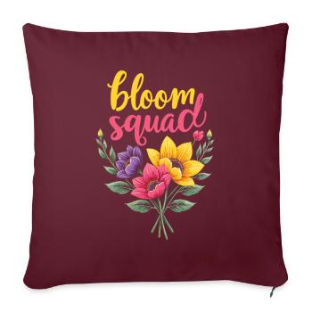 Fleuriste Fleuriste Fleuriste Kader - Housse de coussin décorative 45 x 45 cm - bordeaux - Devant