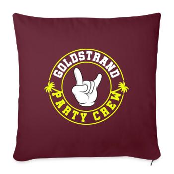 Équipe de fête Golden Sands - Housse de coussin décorative 45 x 45 cm - bordeaux - Devant