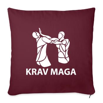 krav maga - Sofakissenbezug 45 x 45 cm - Burgunderrot - Vorne