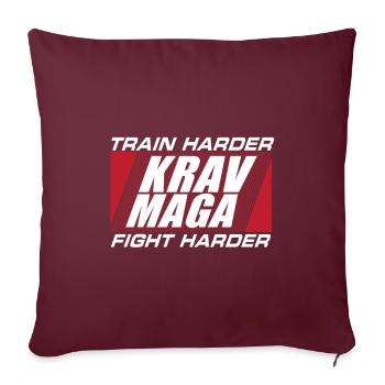 Krav Maga - Sofakissenbezug 45 x 45 cm - Burgunderrot - Vorne