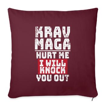 Krav Maga Kapap Legion - Sofakissenbezug 45 x 45 cm - Burgunderrot - Vorne