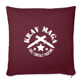 Krav Maga - Sofakissenbezug 45 x 45 cm - Burgunderrot - Vorne