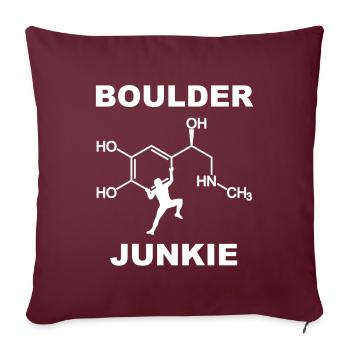 bouldern - Sofakissenbezug 45 x 45 cm - Burgunderrot - Vorne