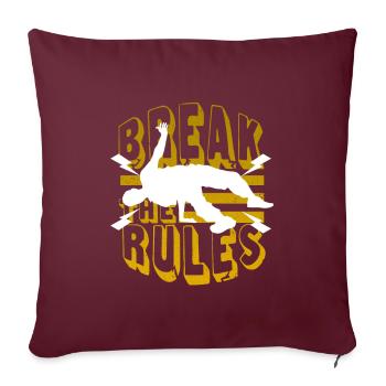 Cadeau de danse hip hop hip-hop Bronx - Housse de coussin décorative 45 x 45 cm - bordeaux - Devant