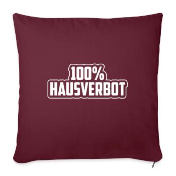 Bouncer Ban Bar Bar Club Disco Cadeau - Housse de coussin décorative 45 x 45 cm - bordeaux - Devant