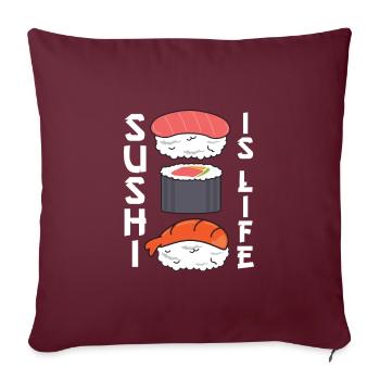 Sushi - Sofakissenbezug 45 x 45 cm - Burgunderrot - Vorne