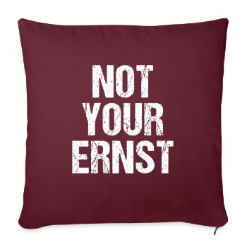 Pas votre sérieux je dénigre Pas votre sérieux - Housse de coussin décorative 45 x 45 cm - bordeaux - Devant
