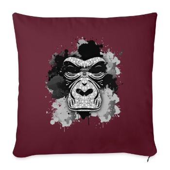 Gorilla - Sofakissenbezug 45 x 45 cm - Burgunderrot - Vorne