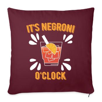 Negroni Cocktail Long Drinks Summer Alcohol Party - Housse de coussin décorative 45 x 45 cm - bordeaux - Devant