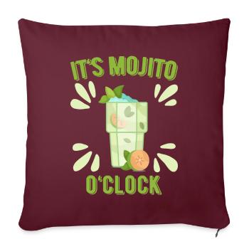 Mojito Cocktail Long Drinks Summer Alcohol Party - Housse de coussin décorative 45 x 45 cm - bordeaux - Devant