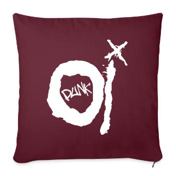 Oi Punk - Sofakissenbezug 45 x 45 cm - Burgunderrot - Vorne