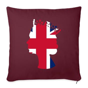 RIP Queen nous nous souviendrons toujours de vous - Housse de coussin décorative 45 x 45 cm - bordeaux - Devant