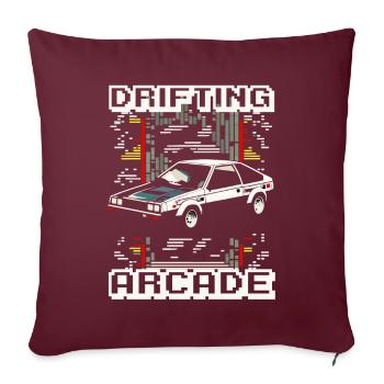 Drift Racing Fujiwara School Initial D-inspired - Housse de coussin décorative 45 x 45 cm - bordeaux - Devant