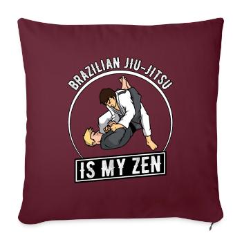 Brazilian Jiu-Jitsu is my Zen - Sofakissenbezug 45 x 45 cm - Burgunderrot - Vorne