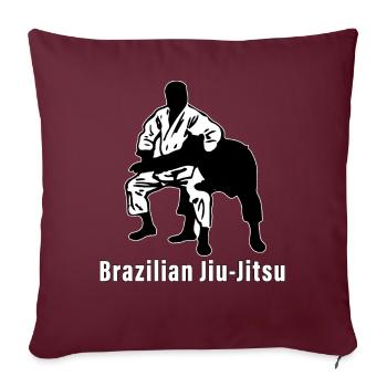 Brazilian Jiu-Jitsu - Sofakissenbezug 45 x 45 cm - Burgunderrot - Vorne