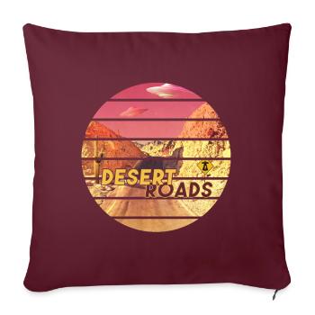 Desert Roads - Sofakissenbezug 45 x 45 cm - Burgunderrot - Vorne