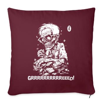 Gier macht dich krank - Sofakissenbezug 45 x 45 cm - Burgunderrot - Vorne