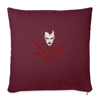 Vampir Emblem - Sofakissenbezug 45 x 45 cm - Burgunderrot - Vorne