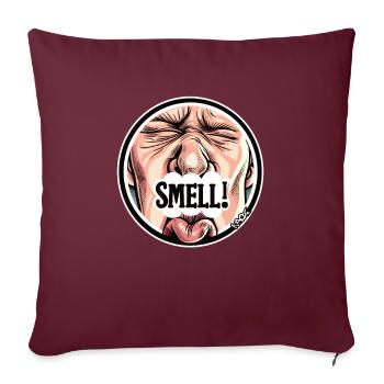 Odeur indésirable, ça pue - Housse de coussin décorative 45 x 45 cm - bordeaux - Devant