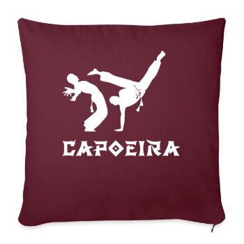 Capoeira - Sofakissenbezug 45 x 45 cm - Burgunderrot - Vorne