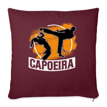 Capoeira - Sofakissenbezug 45 x 45 cm - Burgunderrot - Vorne