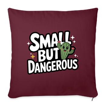 Cactus Cactus Plante du désert - Housse de coussin décorative 45 x 45 cm - bordeaux - Devant